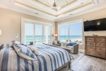 Gorgeous sunset views and from the private ocean front balcony in the west bedroom suite third floor.