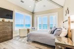 Second ocean front master suite east on the third floor boasts amazing views of the county pier both day and night as well as the sunset with access to the private third floor balcony.