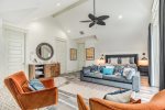 Master suite with plenty of room for lounging and sitting out on the deck.