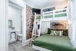 Second floor bunk room with en suite tub/shower combo