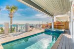 Swim in pool with beautiful views