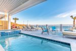 Grill out or lounge around the pool with amazing beach views