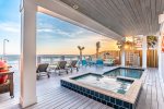 Private beachfront pool