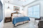 3rd floor King bedroom with flat screen TV and en-suite