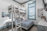 Second floor bedroom with Twin over Full bunk