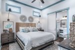Second floor King bedroom with connecting bathroom