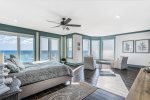 Relax in this master with the views