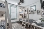 Third floor with 2 twin bunks with connecting bathroom