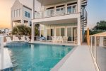 Private beachfront pool