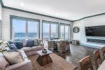 First floor living room to gather in