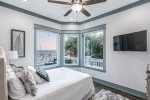Catch the views in this Queen bedroom, first floor with a connecting bathroom
