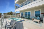 Furnished pool deck
