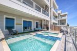 Private beachfront pool