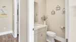 Half bathroom located on 2nd floor