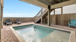 Partially shaded pool