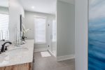 Top Floor King Master Double Vanity with Walk-in Shower