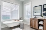 3rd Floor King En-Suite Claw-Foot Tub with Peaceful Beach Views