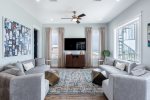 2nd Floor Main Living Area with Huge Flat Screen TV