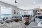 2nd Floor Spacious Open Concept Living Area with Kitchen and Dining All-In-One