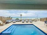 Beachfront private pool