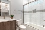 2nd Floor King Bedroom Single Vanity Bathroom with Shower/Tub Combo