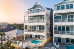 Back View of Trifecta West at Sunset