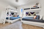 Ground Floor Multi Bunk Room featuring 2 twin over queen bunks