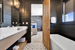 3rd floor family suite oversized ensuite with separate soaking tub