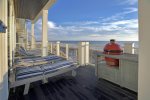 Lounge Chairs on Pool Deck, Charcoal Grill