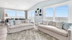 Stunning beach views on the main floor living room