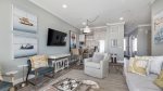 1st floor living room with direct outdoor pool and beach access