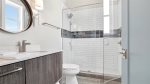 Single Vanity Full Bathroom with Shower
