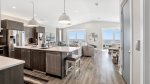 4th Floor Main Living/Kitchen/Dining Area with Amazing Beachfront Views