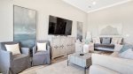 3rd Floor Recreation Room with Foosball Table, Flatscreen TV and Furnished Walkout Balcony
