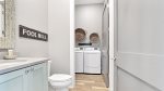 2nd Floor Hallway Bathroom and Stackable Washer and Dryer