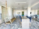 Beachfront Pool Deck with Ping Pong Table, Bed Swing, Outdoor TV and Seating