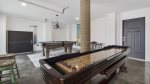Game room in garage