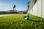 Putting greens out by the pool deck