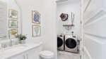 2nd floor laundry and half bathroom