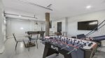 Game room in garage