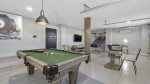 Game room in garage
