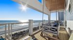 Bedswing on top floor balcony