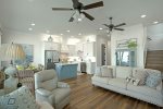 Open Concept Living, Dining and Kitchen Area