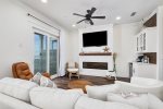 Cozy living area with fireplace