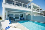 With the Tide Features the Perfect Beachfront Pool Deck