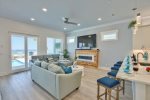 Ground Floor Living Area with Electric Fireplace