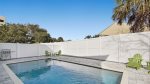 Private outdoor pool and lounge area