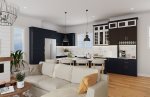RENDERING: 2nd Floor Main Living - Dining - Kitchen