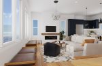 RENDERING: 2nd Floor Main Living - Dining - Kitchen