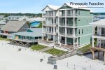 RENDERING OF THE BEACHSIDE OF PINEAPPLE PARADISE